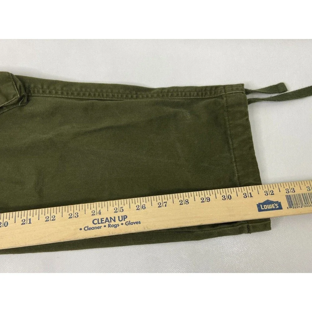 Matchstick Men 38 Military Cargo Pants Green Relaxed Outdoors Work Hiking